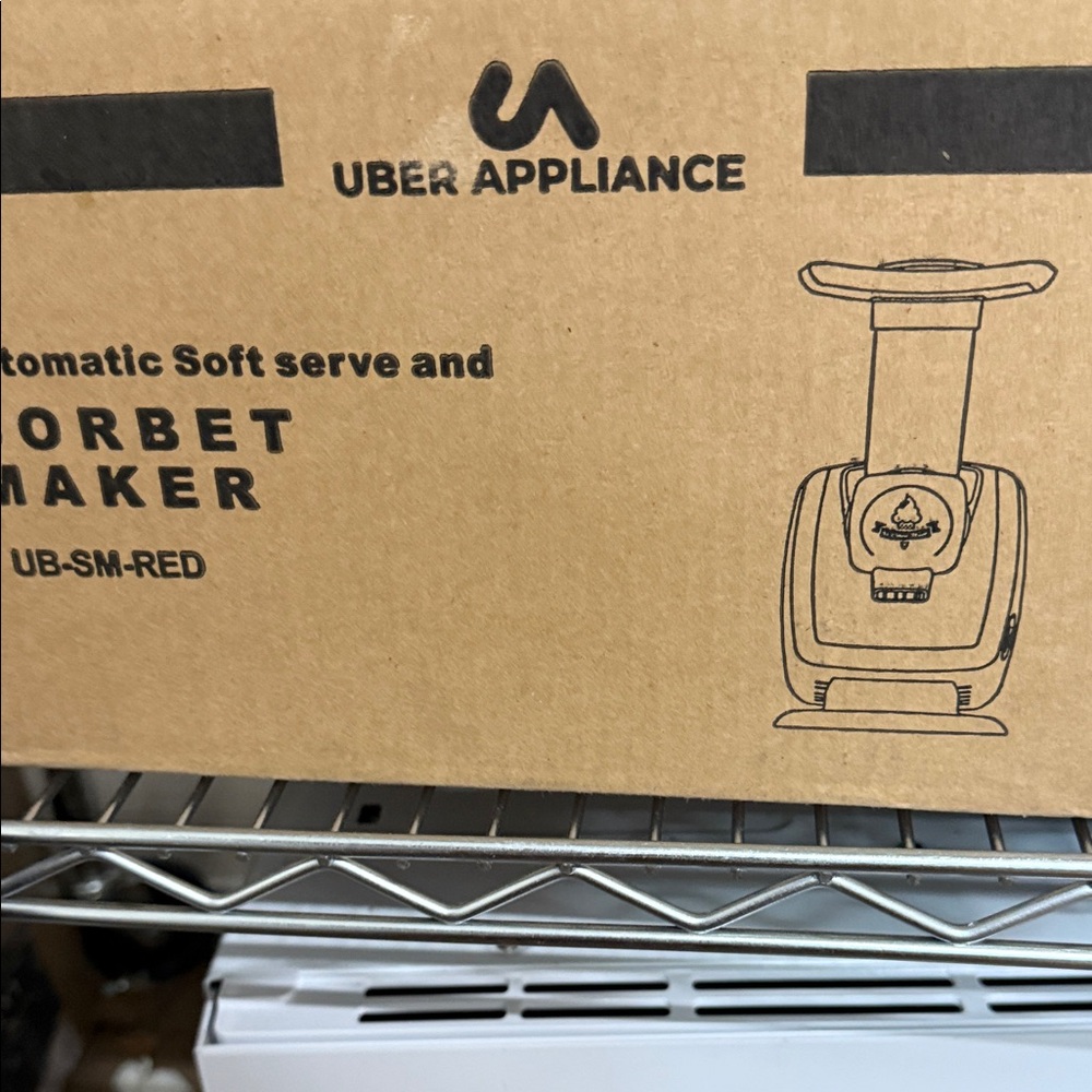 Red Sorbet Maker - Automatic Soft Serve